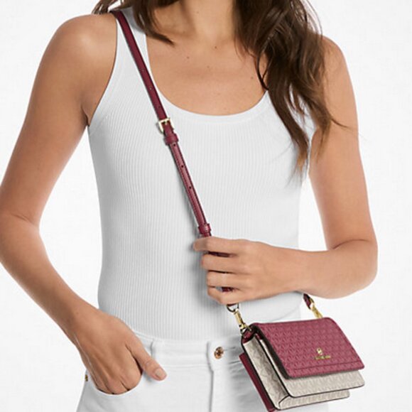 Michael Kors Jet Set Small Two-Tone Smartphone Crossbody Bag, NWOT - Picture 13 of 13